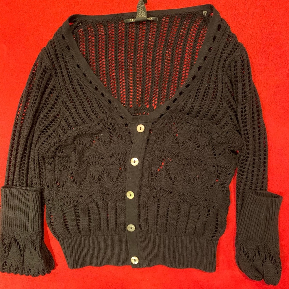 Black button up cardigan